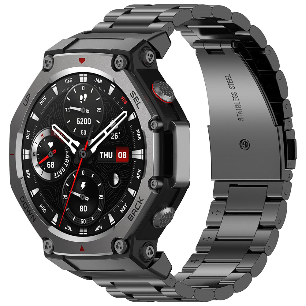 Kaiš Techsuit W010 za Amazfit T-Rex 3, Crni