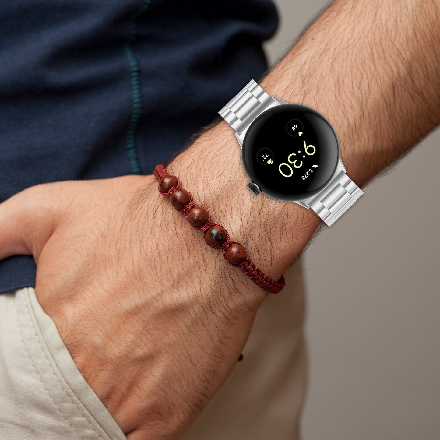 Kaiš Techsuit W010 za Google Pixel Watch 4 45mm, Crni