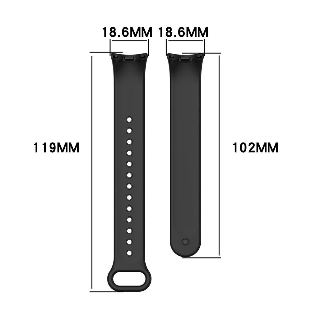 Techsuit kaiš W014 za Xiaomi Smart Band 10 / 9 / 8, Svetloplava