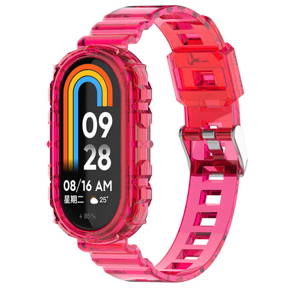 Kaiš Techsuit W017 za Xiaomi Smart Band 9 / 8, Roze Crvena