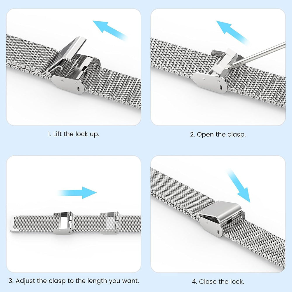 Kaiš Techsuit W022 za Xiaomi Smart Band 9 / 8, 15mm, Zlatni