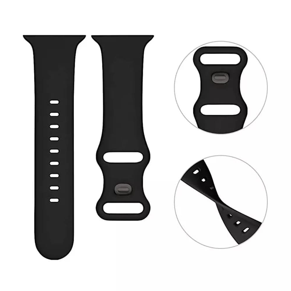 Kaiš Techsuit W031 za Apple Watch 42mm / 41mm / 40mm / 38mm seriju, Crni