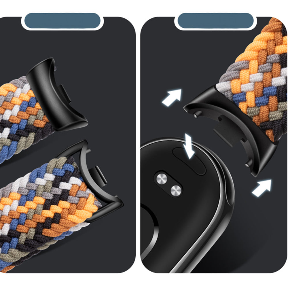 Curea Techsuit W032 za Xiaomi Smart Band 9 / 8, Roze