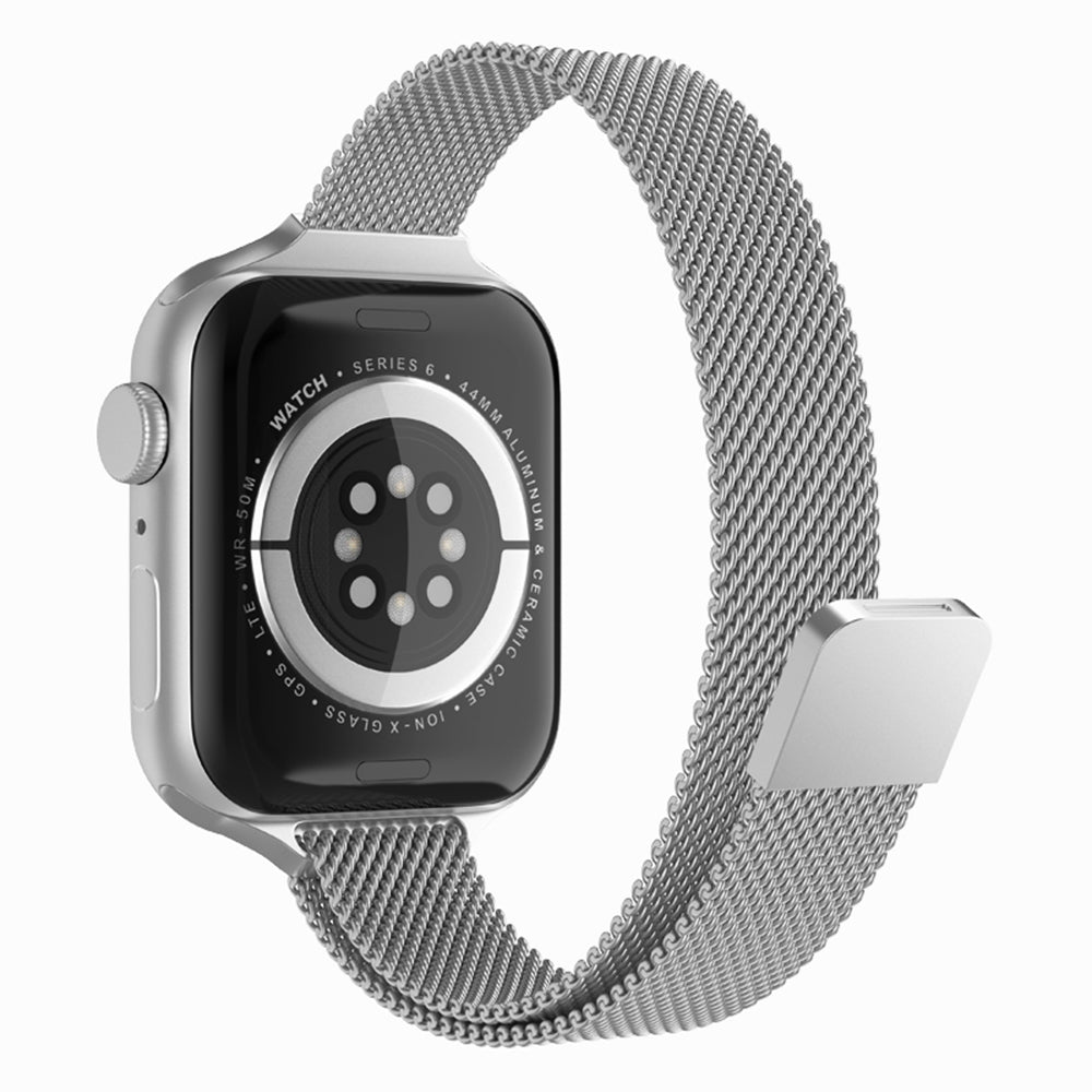 Kaiš Techsuit W034 za Apple Watch 49mm / 46mm / 45mm / 44mm / 42mm serije, Srebrni