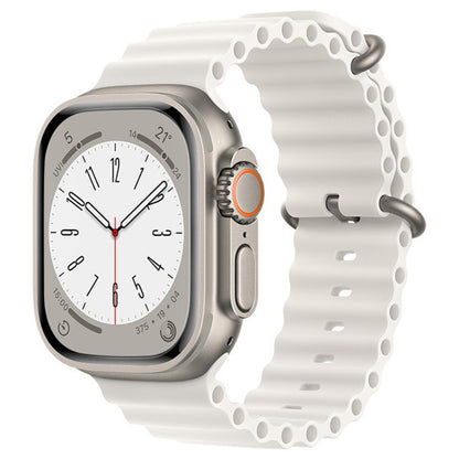 Techsuit kaiš W038 za Apple Watch 49mm / 46mm / 45mm / 44mm / 42mm Series, Bela