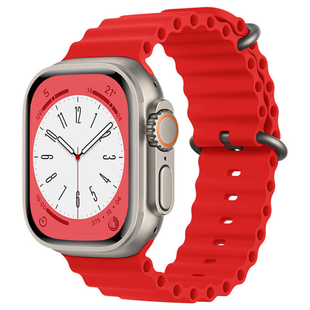 Techsuit kaiš W038 za Apple Watch 49mm / 46mm / 45mm / 44mm / 42mm Series, Crvena
