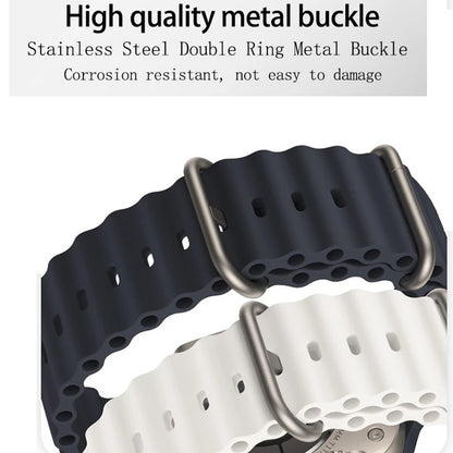 Techsuit kaiš W038 za Apple Watch 49mm / 46mm / 45mm / 44mm / 42mm Series, Bela
