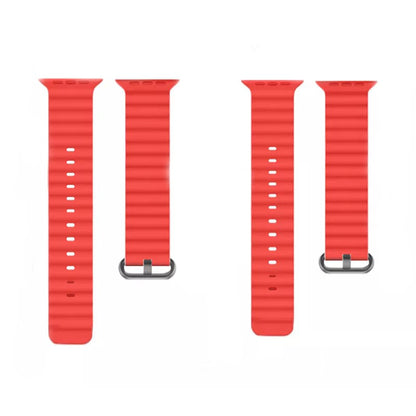 Techsuit kaiš W038 za Apple Watch 49mm / 46mm / 45mm / 44mm / 42mm Series, Crvena