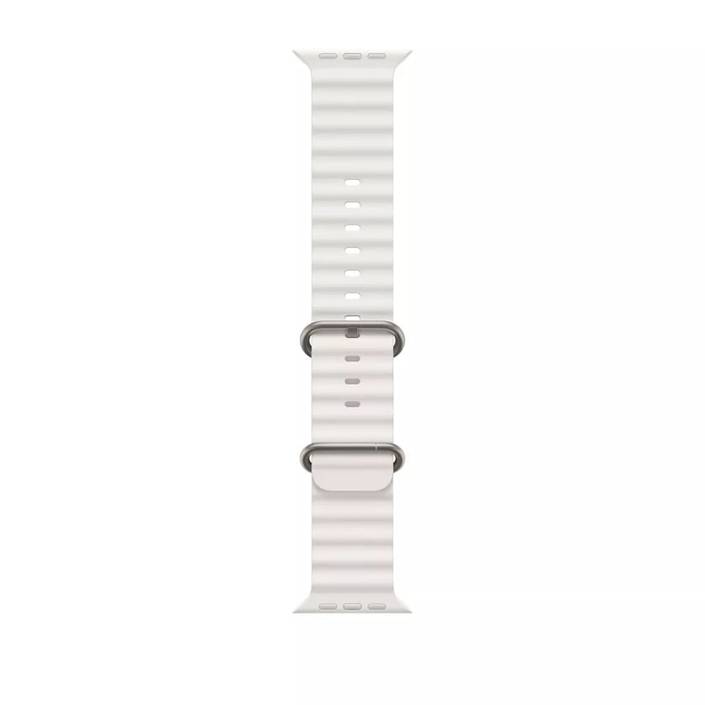 Techsuit kaiš W038 za Apple Watch 49mm / 46mm / 45mm / 44mm / 42mm Series, Bela