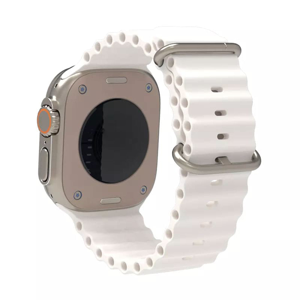 Techsuit kaiš W038 za Apple Watch 49mm / 46mm / 45mm / 44mm / 42mm Series, Bela