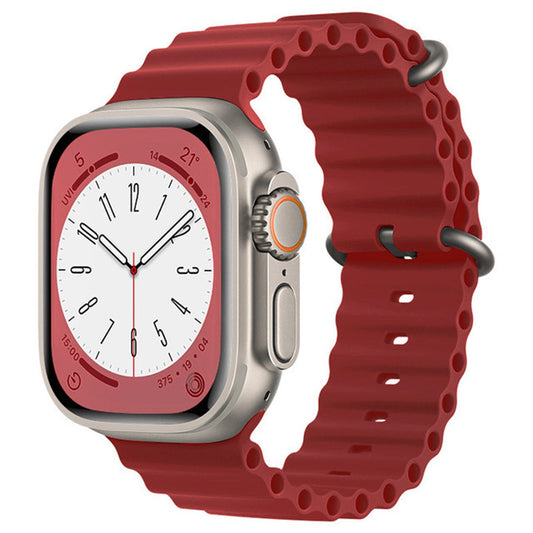Kaiš Techsuit W038 za Apple Watch 42mm / 41mm / 40mm / 38mm serije, Tamno crvena