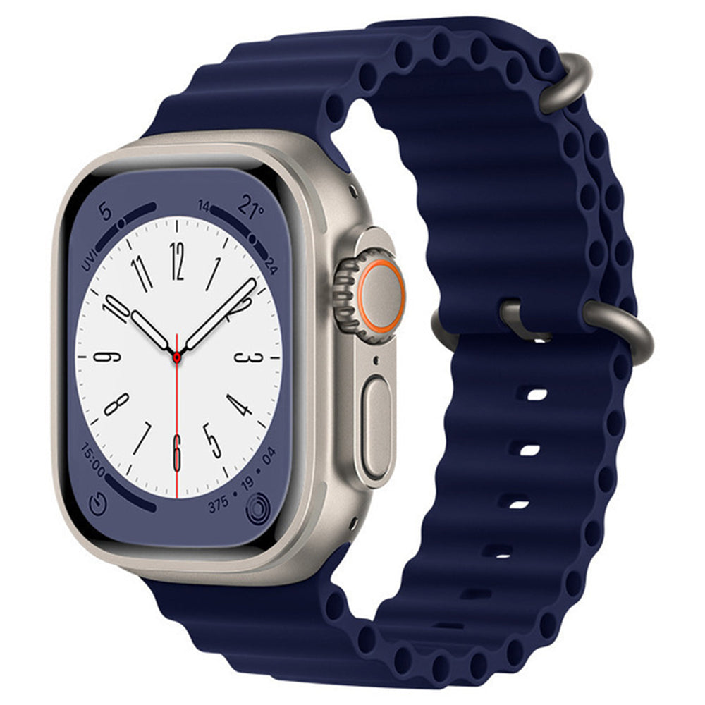 Techsuit kaiš W038 za Apple Watch 49mm / 46mm / 45mm / 44mm / 42mm Series, Tamnoplava