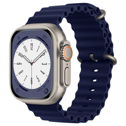 Techsuit kaiš W038 za Apple Watch 49mm / 46mm / 45mm / 44mm / 42mm Series, Tamnoplava