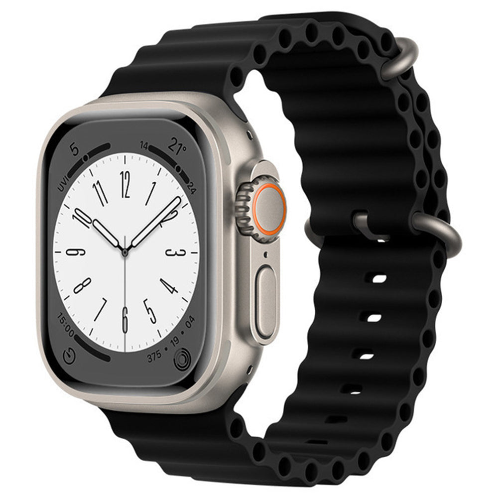 Kaiš Techsuit W038 za Apple Watch 49mm / 46mm / 45mm / 44mm / 42mm serije, Crni