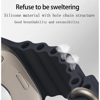 Kaiš Techsuit W038 za Apple Watch 49mm / 46mm / 45mm / 44mm / 42mm serije, Crni