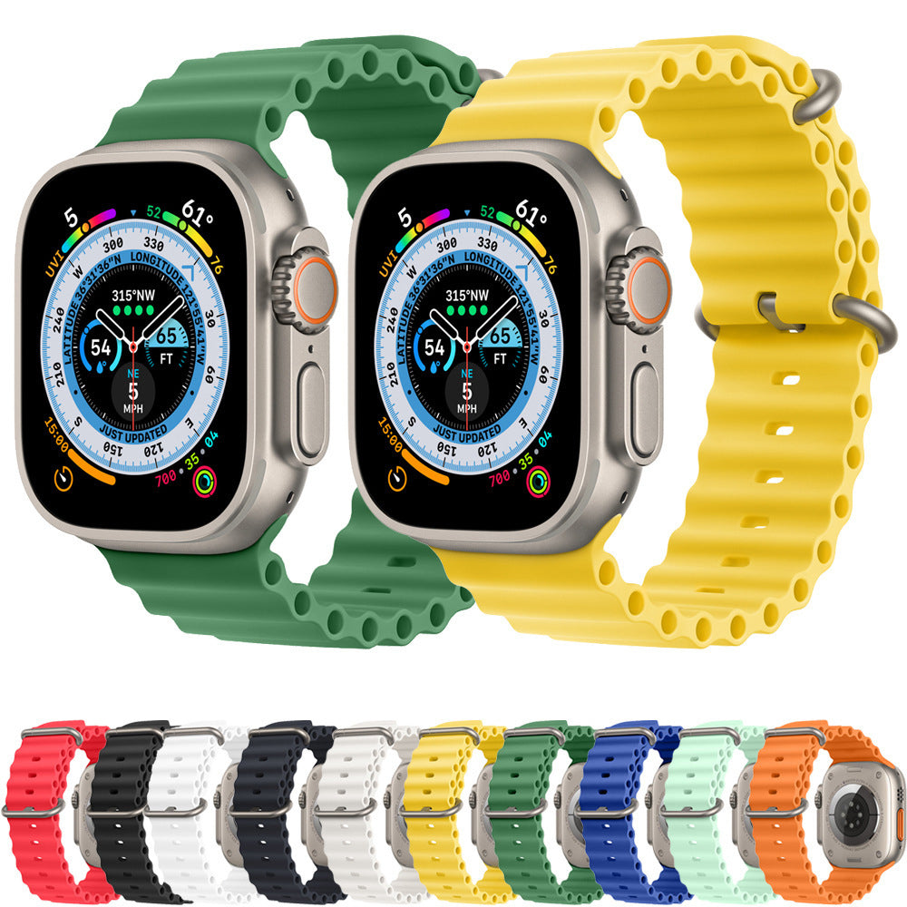 Kaiš Techsuit W038 za Apple Watch 49mm / 46mm / 45mm / 44mm / 42mm serije, Tamno zelena