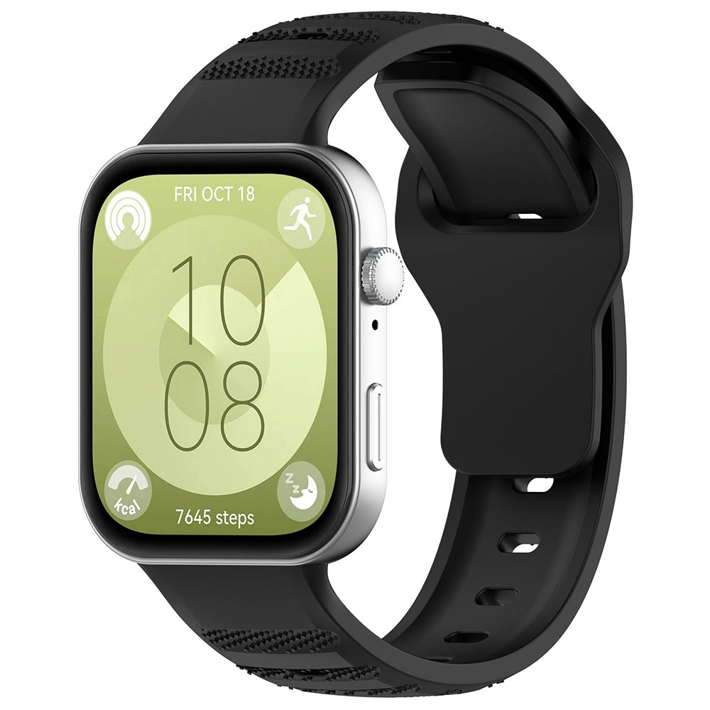 Kaiš Techsuit W050 za Huawei Watch Fit 4 Pro / Watch Fit 4 / Watch Fit 3, Crni