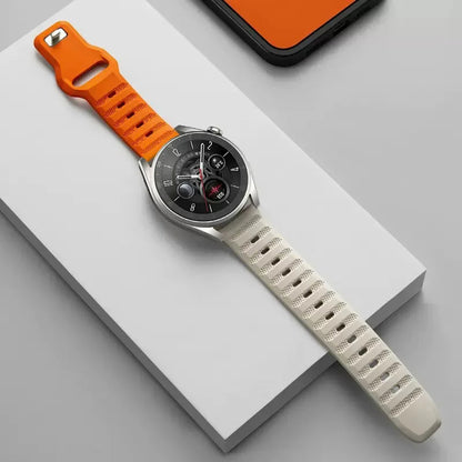 Kaiš Techsuit W050 za Huawei Watch / Xiaomi Watch Series, 22mm, Bež Narandžasta