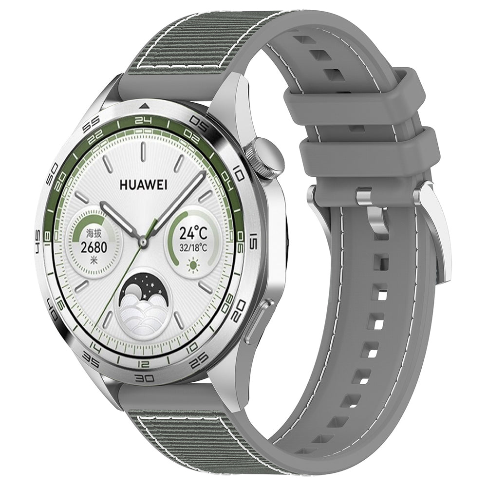Kaiš Techsuit W051 za Huawei Watch / Xiaomi Watch Series, 22mm, Sivi