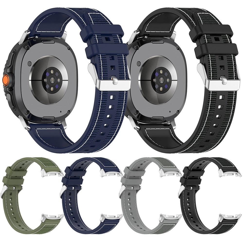 Kaiš Techsuit W051 za Samsung Galaxy Watch 8 Classic / Watch8 44mm / Watch 8 40mm, Sivi