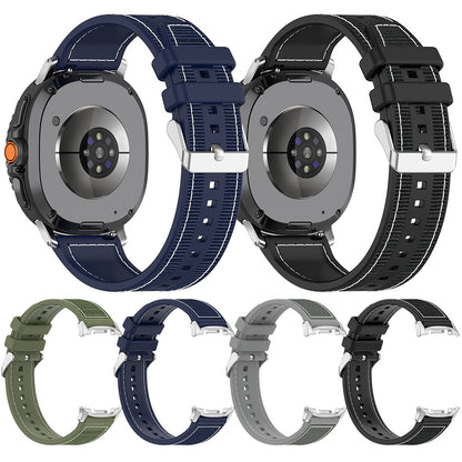 Kaiš Techsuit W051 za Samsung Galaxy Watch 8 Classic / Watch8 44mm / Watch 8 40mm, Crni