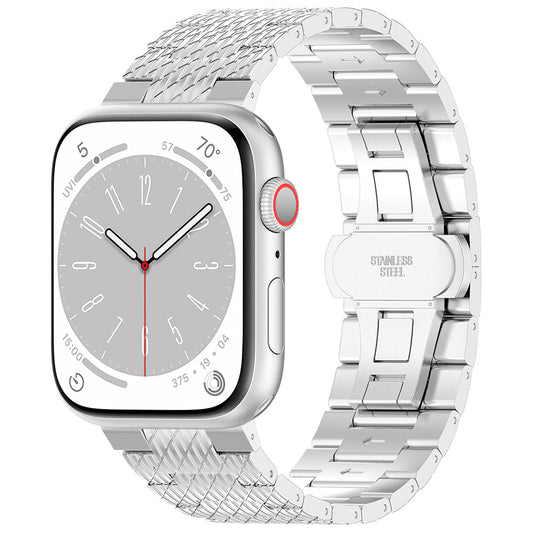 Kaiš Techsuit W052 za Apple Watch 49mm / 46mm / 45mm / 44mm / 42mm serije, Srebrni