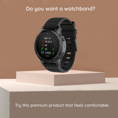 Curea Techsuit W058 za Garmin Instinct / Approach / Fenix seriju satova, 20mm, Crna