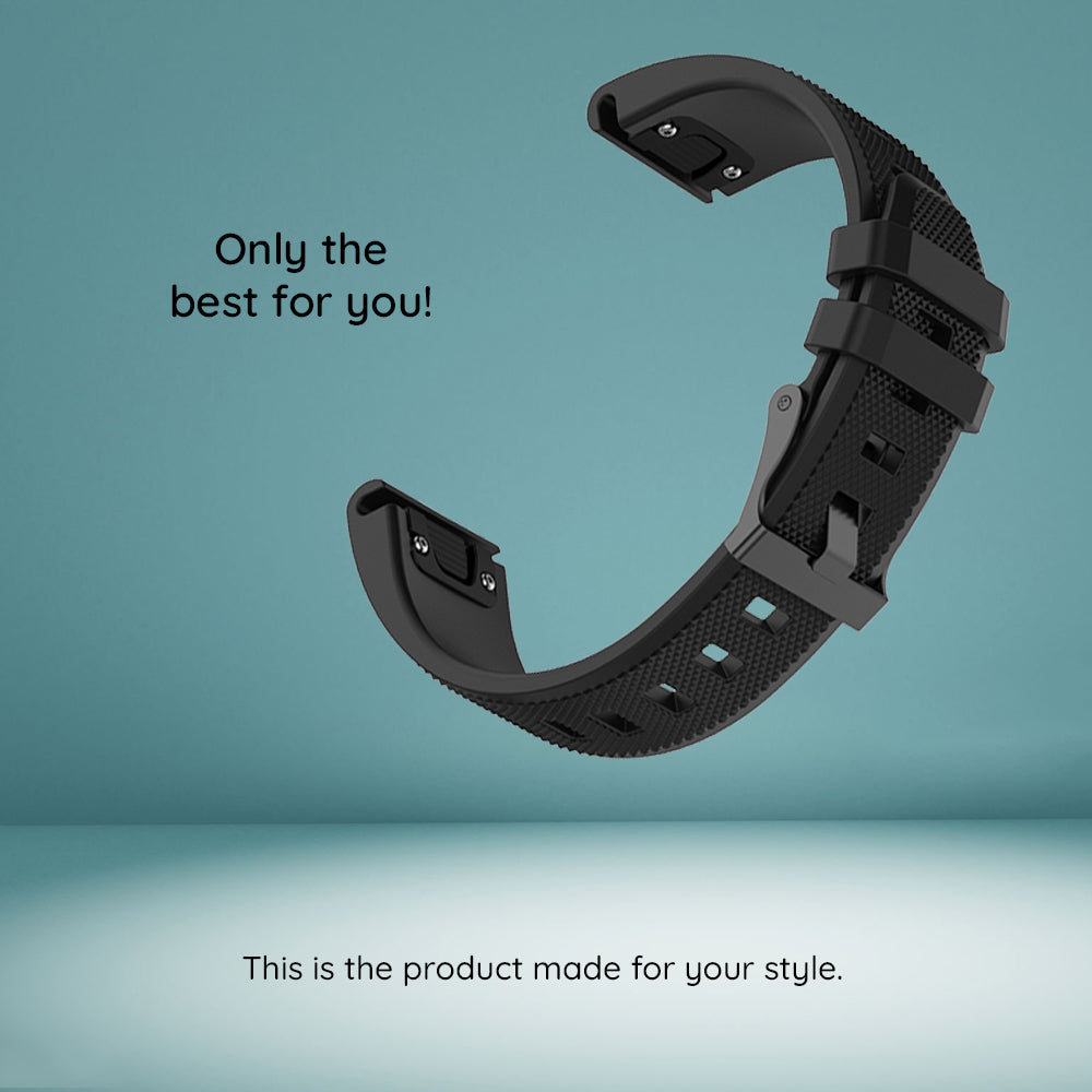 Curea Techsuit W058 za Garmin Instinct / Approach / Fenix seriju satova, 20mm, Crna