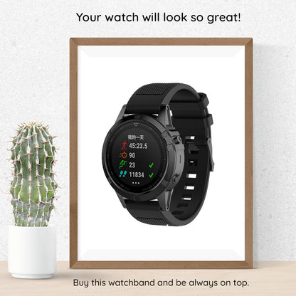 Curea Techsuit W058 za Garmin Instinct / Approach / Fenix seriju satova, 20mm, Crna