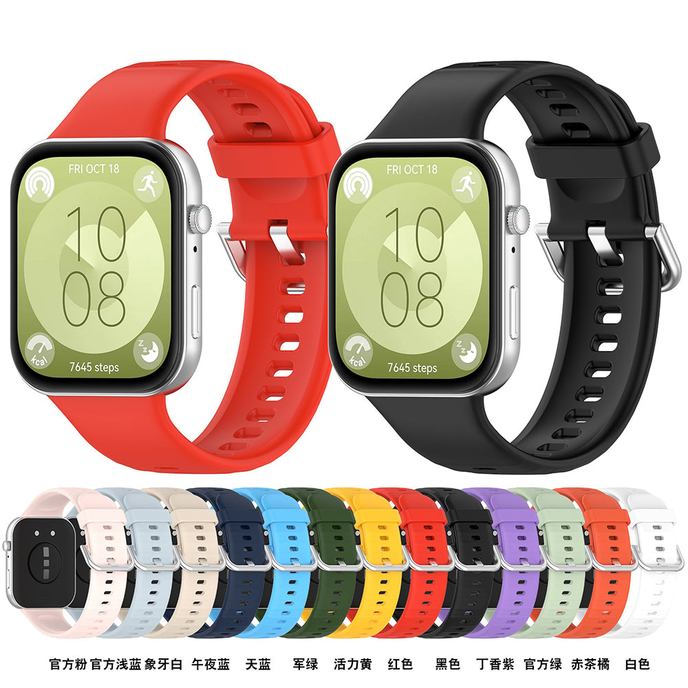 Kaiš Techsuit W061 za Huawei Watch Fit 4 Pro / Watch Fit 4 / Watch Fit 3, Crni