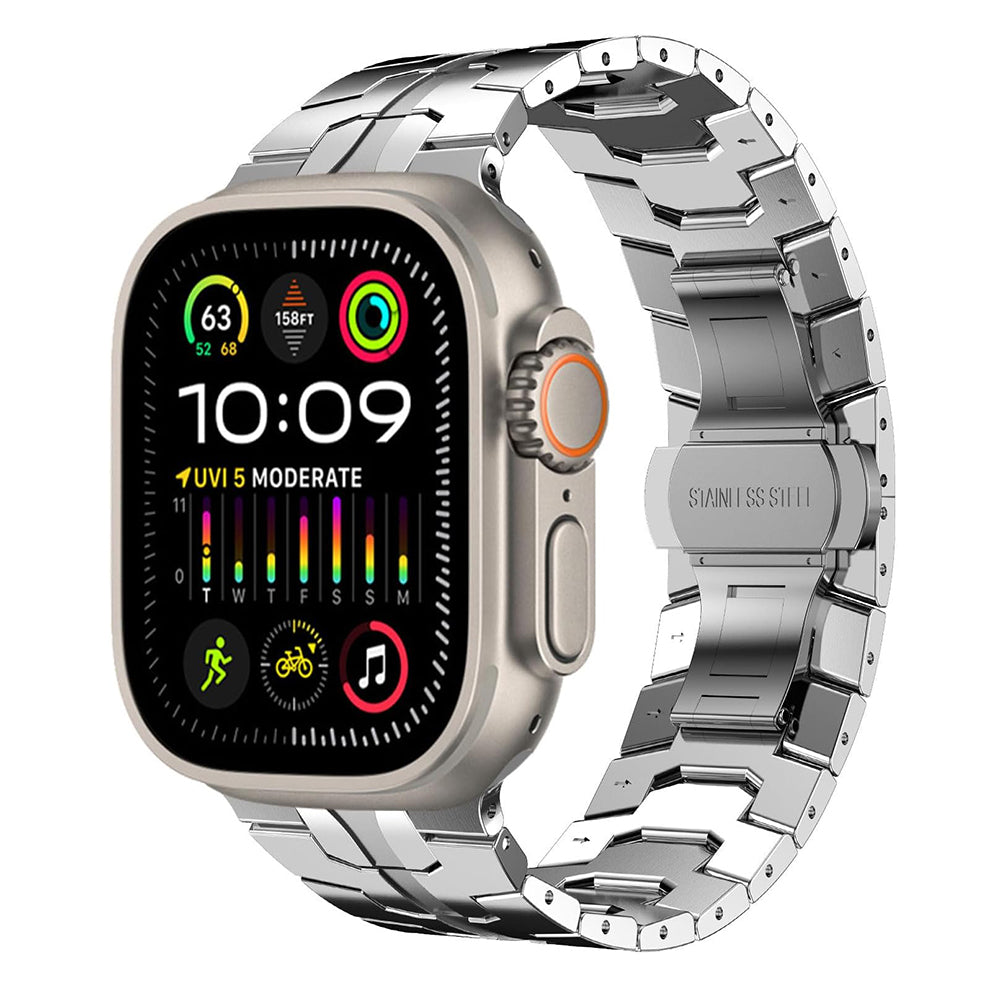 Kaiš Techsuit W063 za Apple Watch 49mm / 46mm / 45mm / 44mm / 42mm serije, Srebrni
