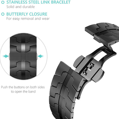 Kaiš Techsuit W063 za Apple Watch 49mm / 46mm / 45mm / 44mm / 42mm serije, Crni