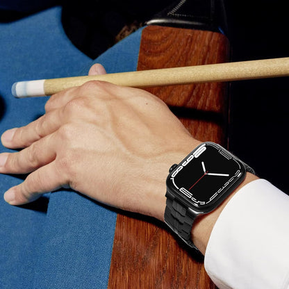 Kaiš Techsuit W063 za Apple Watch 49mm / 46mm / 45mm / 44mm / 42mm serije, Crno-Narandžasti