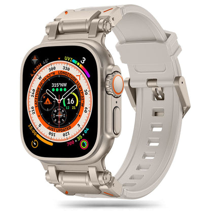 Kaiš Techsuit W064 za Apple Watch 49mm / 46mm / 45mm / 44mm / 42mm serije, Srebrni