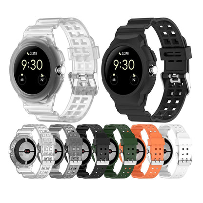 Curea Techsuit W065 za Google Pixel Watch 3 41mm / Watch 2 / Watch, Crna