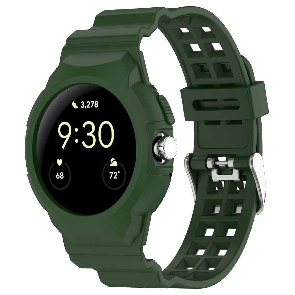 Kaiš Techsuit W065 za Google Pixel Watch 3 41mm / Watch 2 / Watch, Zelena