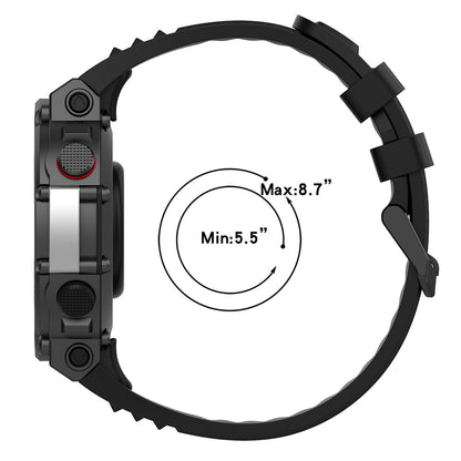 Kaiš Techsuit W067 za Amazfit T-Rex 2, Crni