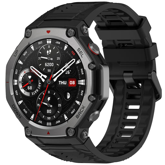 Kaiš Techsuit W067 za Amazfit T-Rex 3, Crni