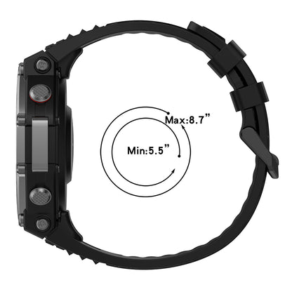 Kaiš Techsuit W067 za Amazfit T-Rex 3, Crni