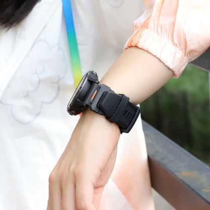 Kaiš Techsuit W068 za Garmin Watch Fenix / Forerunner / Approach Series, 22mm, Crno-narandžasti