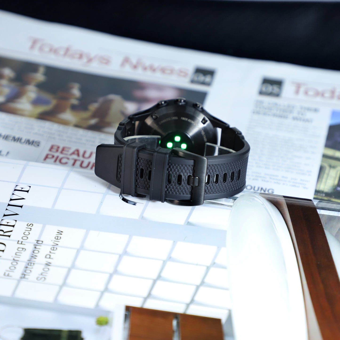 Kaiš Techsuit W068 za Garmin Watch Fenix / Forerunner / Approach Series, 22mm, Crno Zeleni