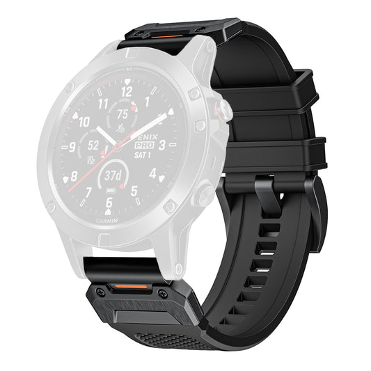 Kaiš Techsuit W068 za Garmin Watch Fenix Series, 26mm, Crna