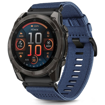 Curea Techsuit W070 za Garmin Watch Fenix / Forerunner / Approach Series, 22mm, Tamnoplava