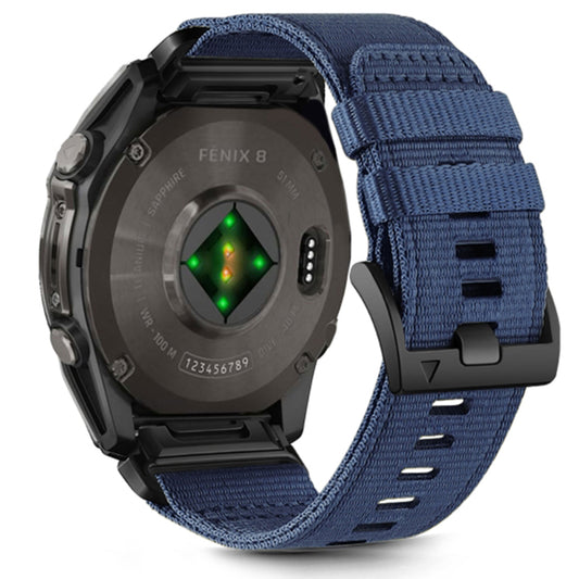 Curea Techsuit W070 za Garmin Watch Fenix / Forerunner / Approach Series, 22mm, Tamnoplava
