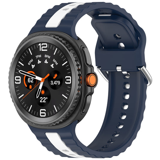 Kaiš Techsuit W078 za Samsung Galaxy Watch 8 Classic / Watch8 44mm / Watch 8 40mm, Tamnoplavi