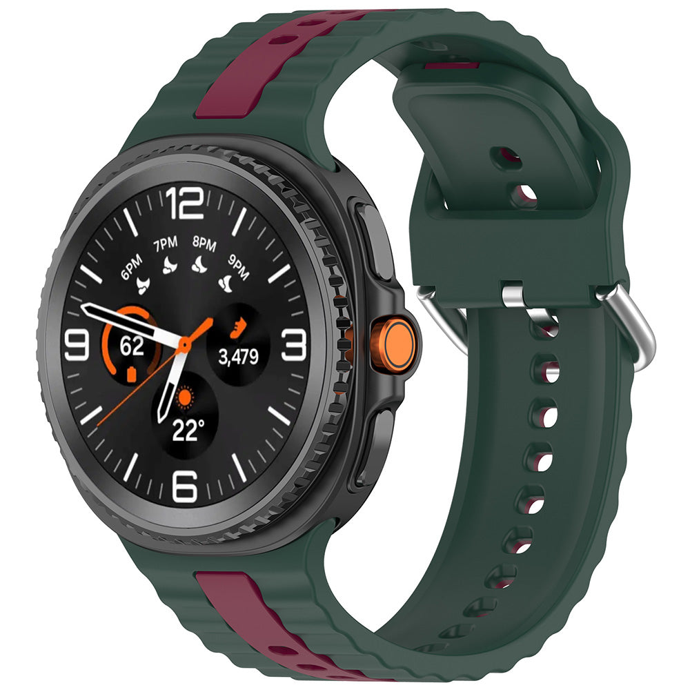 Kaiš Techsuit W078 za Samsung Galaxy Watch 8 Classic / Watch8 44mm / Watch 8 40mm, Tamno Zelen