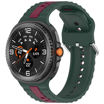 Kaiš Techsuit W078 za Samsung Galaxy Watch 8 Classic / Watch8 44mm / Watch 8 40mm, Tamno Zelen