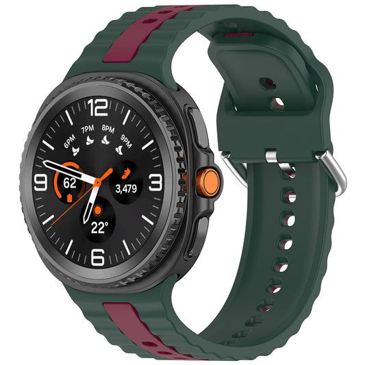 Kaiš Techsuit W078 za Samsung Galaxy Watch 8 Classic / Watch8 44mm / Watch 8 40mm, Tamno Zelen