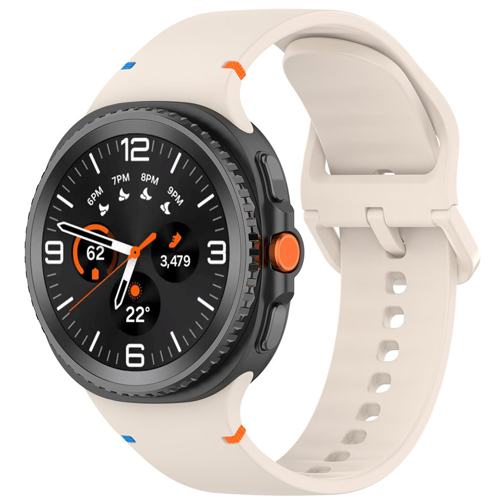 Kaiš Techsuit W079 za Samsung Galaxy Watch 8 Classic / Watch8 44mm / Watch 8 40mm, Bež