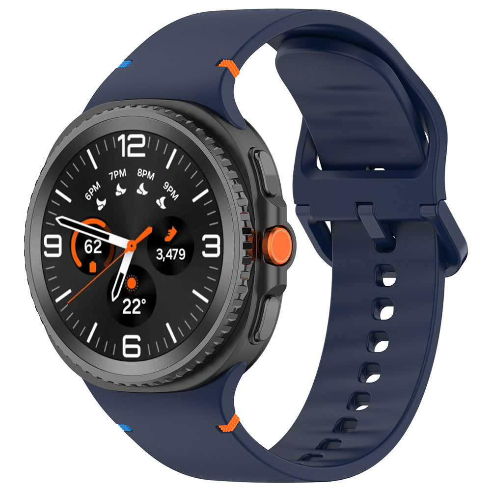 Kaiš Techsuit W079 za Samsung Galaxy Watch 8 Classic / Watch8 44mm / Watch 8 40mm, Tamnoplavi